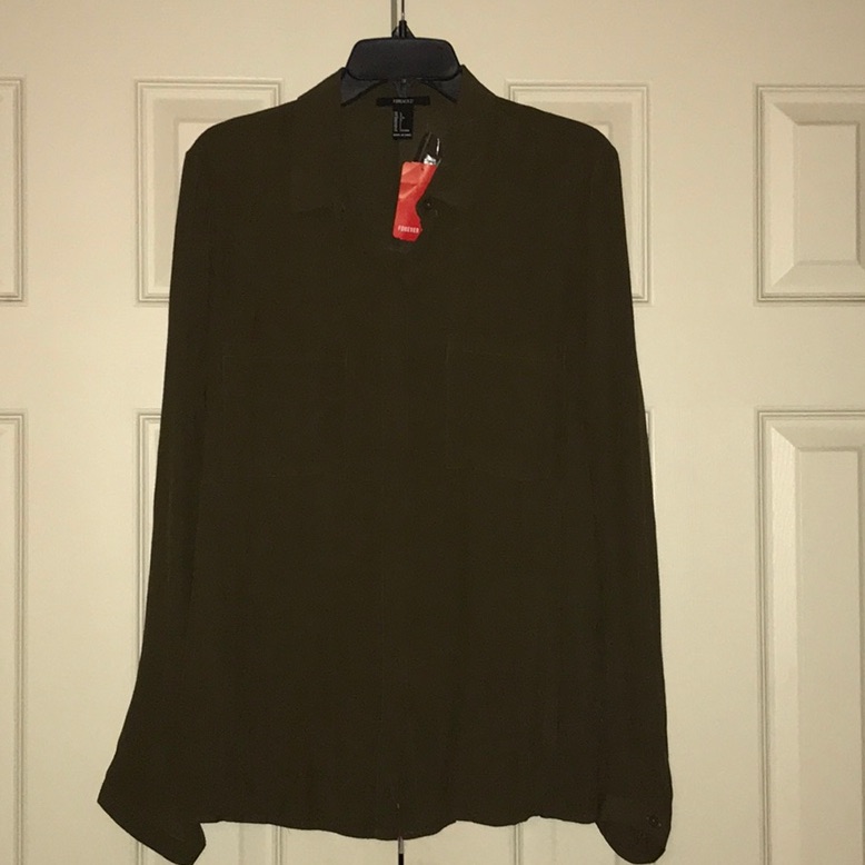 F21 Button Down Blouse